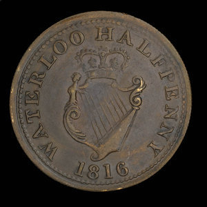 Canada, inconnu, 1/2 penny : 1816