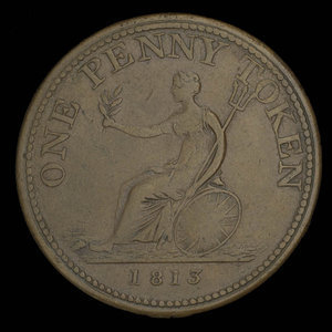 Canada, inconnu, 1 penny : 1813