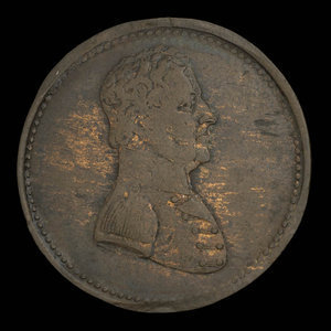 Canada, inconnu, 1/2 penny : 1825