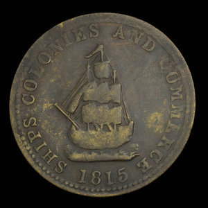 Canada, inconnu, 1/2 penny : 1815