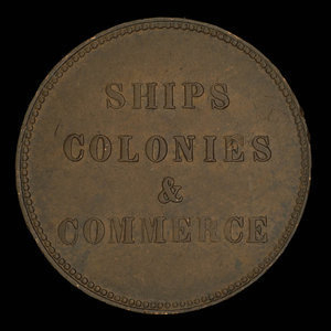 Canada, inconnu, 1/2 penny : 1835