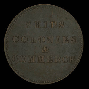 Canada, inconnu, 1/2 penny : 1835