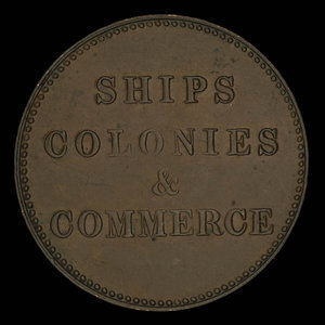 Canada, inconnu, 1/2 penny : 1835