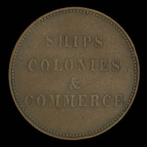 Canada, inconnu, 1/2 penny : 1835