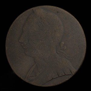 Canada, inconnu, 1/2 penny : 1838