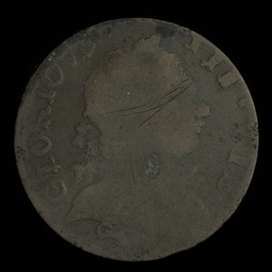 États-Unis d`Amérique, inconnu, 1/2 penny : 1838