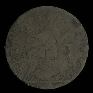 États-Unis d`Amérique, inconnu, 1/2 penny : 1838