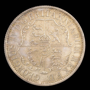 Grande-Bretagne, George IV, 1/4 dollar : 1822