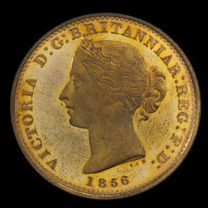 Canada, Province de la Nouvelle-Écosse, 1/2 penny : 1856