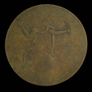 Canada, inconnu, 1/2 penny : 1838