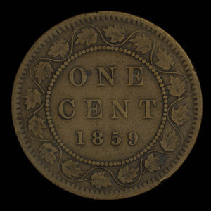 Canada, Victoria, 1 cent : 1859