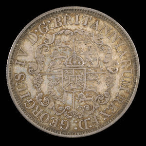 Grande-Bretagne, George IV, 1/2 dollar : 1822