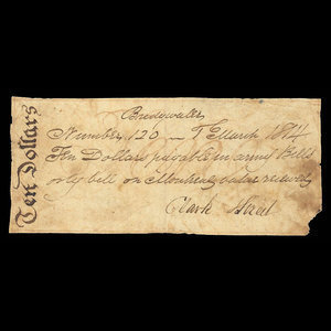 Canada, Clark & Street, 10 dollars : 1 mars 1814