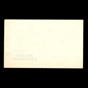 Canada, Mercantile Banking Corporation, 10 dollars : 2 janvier 1878