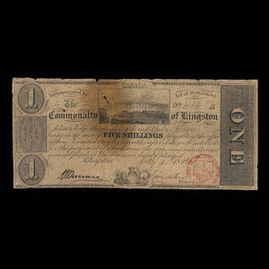Canada, Commonalty of Kingston, 1 dollar : 6 juillet 1812