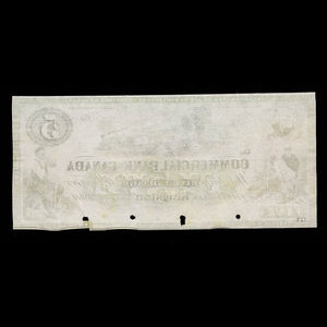 Canada, Commercial Bank of Canada, 5 dollars : 2 janvier 1860