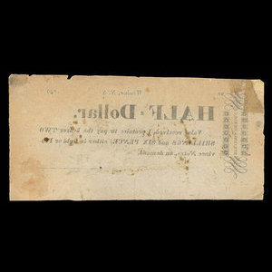 Canada, Benjamin Dewolf, 1/2 dollar : 1820