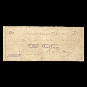 Canada, R.A. & J. Stewart, 10 cents : 5 juin 1883