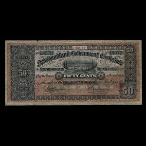 Canada, Gouvernement de Terre-Neuve, 50 cents : 1914