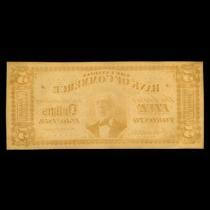Canada, Consolidated Bank of Canada, 50 dollars : 1 juillet 1876