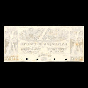 Canada, Banque du Peuple (People's Bank), 10 dollars : 1849