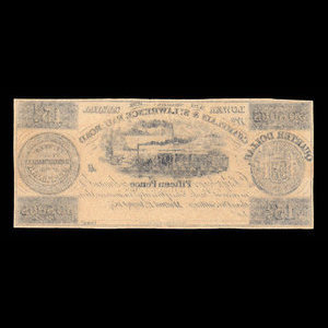 Canada, Champlain & St. Lawrence Railroad Company, 15 pence : 1 août 1837