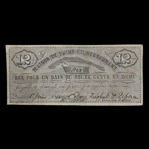 Canada, Fréchet & Laforce, 12 1/2 cents : 1 juin 1866