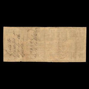 Canada, Mechanics Bank (The), 3 dollars : 1 juin 1837