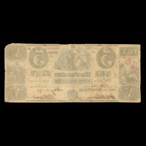 Canada, Mechanics Bank (The), 5 dollars : 1 mai 1837