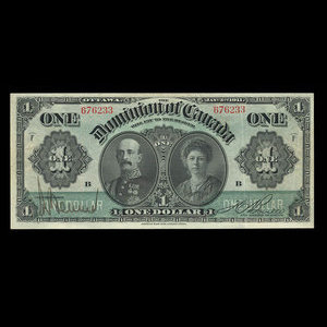 Canada, Dominion du Canada, 1 dollar : 3 janvier 1911