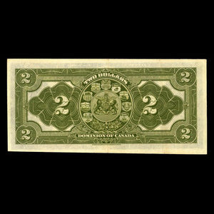 Canada, Dominion du Canada, 2 dollars : 2 janvier 1914