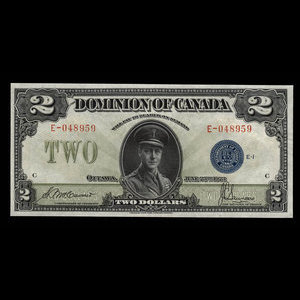 Canada, Dominion du Canada, 2 dollars : 23 juin 1923