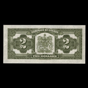 Canada, Dominion du Canada, 2 dollars : 23 juin 1923