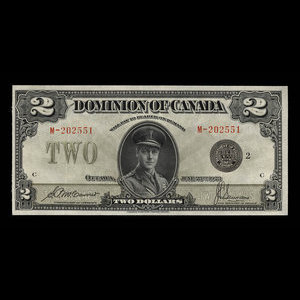 Canada, Dominion du Canada, 2 dollars : 23 juin 1923