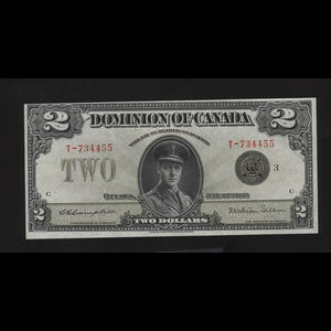 Canada, Dominion du Canada, 2 dollars : 23 juin 1923