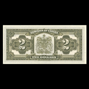 Canada, Dominion du Canada, 2 dollars : 23 juin 1923