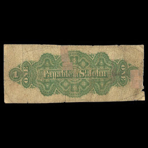 Canada, Dominion du Canada, 1 dollar : 1 juillet 1870