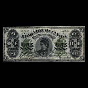 Canada, Dominion du Canada, 1 dollar : 1 juin 1878