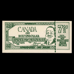 Canada, inconnu, 92 1/2 cents : 1963