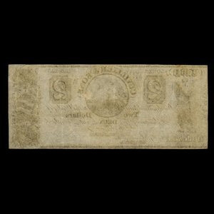 Canada, Cuvillier & Fils, 2 dollars : 1838