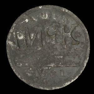 Canada, Traversier Lauzon, 4 pence : 1821