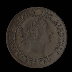 Canada, Victoria, 1 cent : 1859