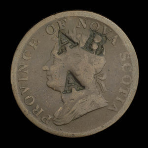 Canada, Province de la Nouvelle-Écosse, 1/2 penny : 1832