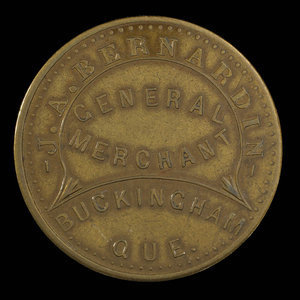 Canada, J.A. Bernardin, aucune dénomination : 1892