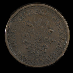 États-Unis d`Amérique, T.D. Seaman, 1 cent : 1838