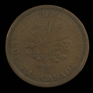 Canada, Dexter Chapin, 1 sou : 1838