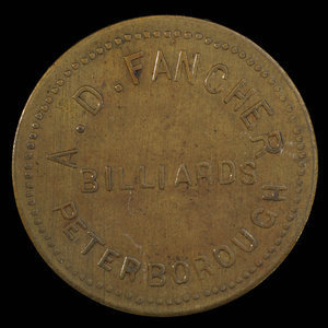 Canada, A.D. Faucher, 5 cents : 1885