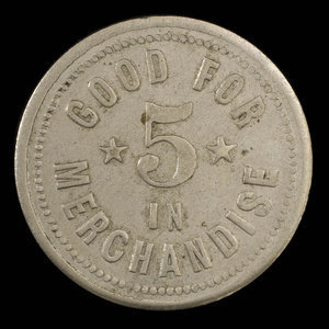 Canada, J.C. Lampman, 5 cents : 1895