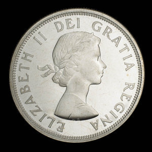 Canada, Élisabeth II, 1 dollar : 1964