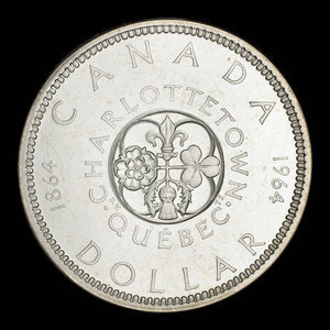 Canada, Élisabeth II, 1 dollar : 1964